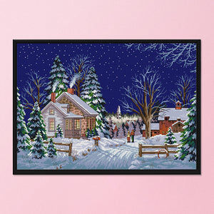 Scenery Landscape F758 Country 54*41cm(canvas) 14CT 2 Threads Cross Stitch kit