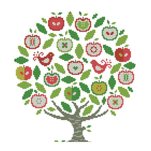 Load image into Gallery viewer, Apple Tree 29*28cm(canvas) 14CT 2 Threads Cross Stitch kit
