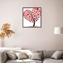 Load image into Gallery viewer, Heart Tree 3 35*33cm(canvas) 14CT 2 Threads Cross Stitch kit
