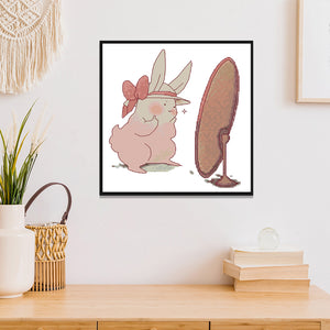 Fairy Tale Character Bunny KB081 29*27cm(canvas) 14CT 2 Threads Cross Stitch kit