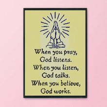 Load image into Gallery viewer, ML081 God Bless 35*47cm(canvas) 14CT 2 Threads Cross Stitch kit
