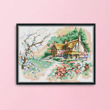 Load image into Gallery viewer, House Scenery County 1021 54*43cm(canvas) 11CT 3 Threads Cross Stitch kit
