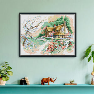 House Scenery County 1021 54*43cm(canvas) 11CT 3 Threads Cross Stitch kit