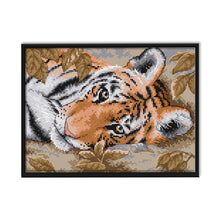 Load image into Gallery viewer, Animal Tiger 14CT Stamped Cross Stitch Kit 29x21cm(canvas)
