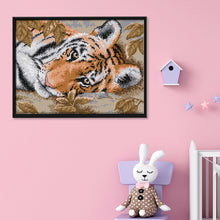 Load image into Gallery viewer, Animal Tiger 14CT Stamped Cross Stitch Kit 29x21cm(canvas)
