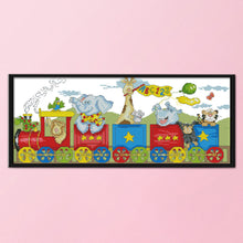 Load image into Gallery viewer, Happy 14CT Stamped Cross Stitch Kit 51x22cm(canvas)
