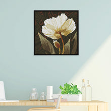 Load image into Gallery viewer, White Flower 14CT Stamped Cross Stitch Kit 33x33cm(canvas)
