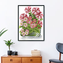 Load image into Gallery viewer, Flowers 14CT Stamped Cross Stitch Kit 23x18cm(canvas)
