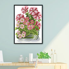 Load image into Gallery viewer, Flowers 14CT Stamped Cross Stitch Kit 23x18cm(canvas)
