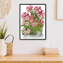 Load image into Gallery viewer, Flowers 14CT Stamped Cross Stitch Kit 23x18cm(canvas)
