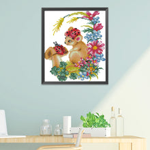 Load image into Gallery viewer, Animal 14CT Stamped Cross Stitch Kit 25x27cm(canvas)
