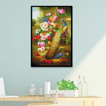 Load image into Gallery viewer, Peacock 14CT Stamped Cross Stitch Kit 66x95cm(canvas)
