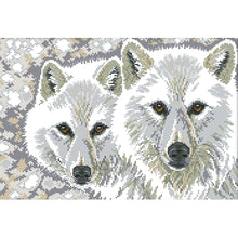 Load image into Gallery viewer, Wolf Brothers 14CT Stamped Cross Stitch Kit 41x30cm(canvas)
