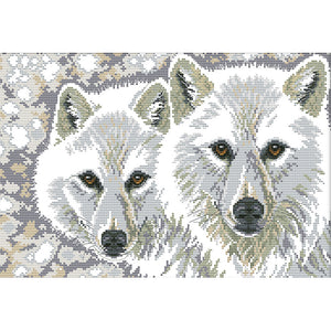 Wolf Brothers 14CT Stamped Cross Stitch Kit 41x30cm(canvas)