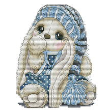 Load image into Gallery viewer, Mini Rabbit 14CT Stamped Cross Stitch Kit 20x17cm(canvas)
