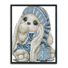 Load image into Gallery viewer, Mini Rabbit 14CT Stamped Cross Stitch Kit 20x17cm(canvas)
