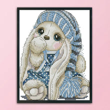 Load image into Gallery viewer, Mini Rabbit 14CT Stamped Cross Stitch Kit 20x17cm(canvas)
