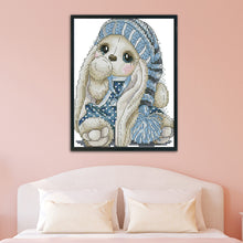 Load image into Gallery viewer, Mini Rabbit 14CT Stamped Cross Stitch Kit 20x17cm(canvas)
