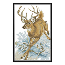 Load image into Gallery viewer, Deer 14CT Stamped Cross Stitch Kit 29x41cm(canvas)
