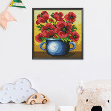 Load image into Gallery viewer, Flowers 14CT Stamped Cross Stitch Kit 16x16cm(canvas)
