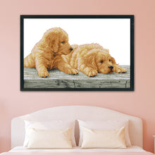 Load image into Gallery viewer, Dog 14CT Stamped Cross Stitch Kit 44x30cm(canvas)
