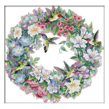 Load image into Gallery viewer, Bird Garland 14CT Stamped Cross Stitch Kit 51x50cm(canvas)
