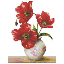 Load image into Gallery viewer, Corn Poppy 14CT Stamped Cross Stitch Kit 42x33cm(canvas)
