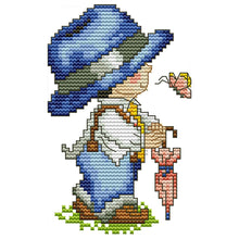 Load image into Gallery viewer, Four Seasons (Spring) 14CT Stamped Cross Stitch Kit 11x17cm(canvas)
