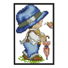 Load image into Gallery viewer, Four Seasons (Spring) 14CT Stamped Cross Stitch Kit 11x17cm(canvas)
