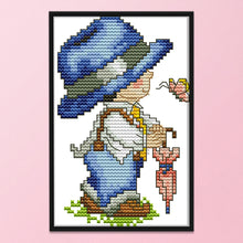 Load image into Gallery viewer, Four Seasons (Spring) 14CT Stamped Cross Stitch Kit 11x17cm(canvas)
