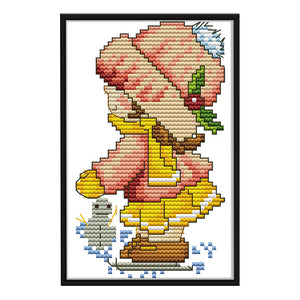 Four Seasons (Winter) 14CT Stamped Cross Stitch Kit 10x17cm(canvas)