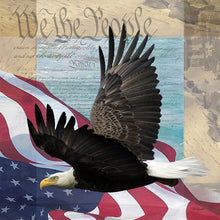 Load image into Gallery viewer, Eagle Flag 30x30cm(Canvas) full round drill diamond painting
