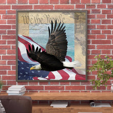 Load image into Gallery viewer, Eagle Flag 30x30cm(Canvas) full round drill diamond painting
