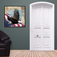 Load image into Gallery viewer, Eagle Flag 30x30cm(Canvas) full round drill diamond painting
