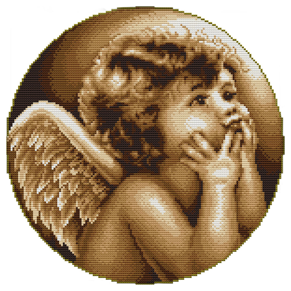 Little Angels 14CT Stamped Cross Stitch Kit 35x35cm(canvas)