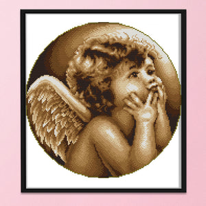 Little Angels 14CT Stamped Cross Stitch Kit 35x35cm(canvas)