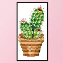 Load image into Gallery viewer, Cactus 14CT Stamped Cross Stitch Kit 10x19cm(canvas)
