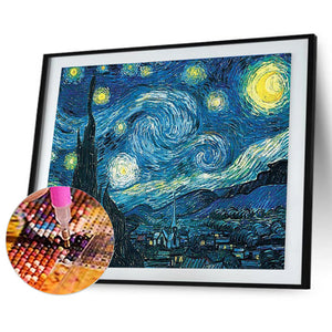 Starry Sky 30x40cm(Canvas) full round drill diamond painting