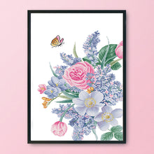 Load image into Gallery viewer, Flower &amp; Butterfly 11CT Stamped Cross Stitch Kit 90x55cm(canvas)
