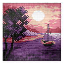 Load image into Gallery viewer, Landscape 14CT Stamped Cross Stitch Kit 16x16cm(canvas)
