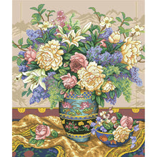 Load image into Gallery viewer, Flowers 30x40cm(Canvas) full round drill diamond painting
