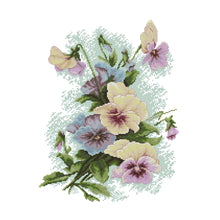 Load image into Gallery viewer, Pansy 14CT Stamped Cross Stitch Kit 41x33cm(canvas)
