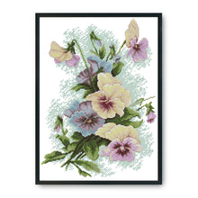 Load image into Gallery viewer, Pansy 14CT Stamped Cross Stitch Kit 41x33cm(canvas)
