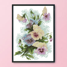 Load image into Gallery viewer, Pansy 14CT Stamped Cross Stitch Kit 41x33cm(canvas)
