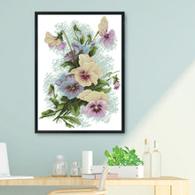 Load image into Gallery viewer, Pansy 14CT Stamped Cross Stitch Kit 41x33cm(canvas)
