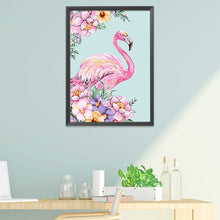 Load image into Gallery viewer, Flamingo 11CT Stamped Cross Stitch Kit 48x65cm(canvas)
