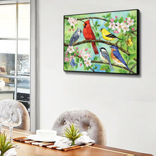 Load image into Gallery viewer, Birds Flower 40x30cm(Canvas) full round drill diamond painting
