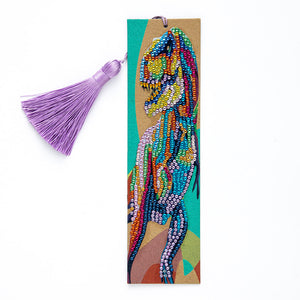 DIY Special Shaped Diamond Painting Leather Bookmark Tassel Book Marks Gift