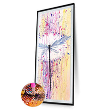 Load image into Gallery viewer, Dragonfly Oil 30x80cm(Canvas) full round drill diamond painting
