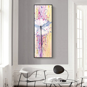 Dragonfly Oil 30x80cm(Canvas) full round drill diamond painting
